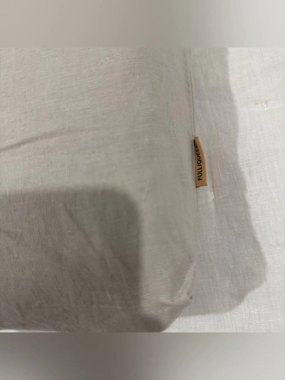 New Quince European Linen Duvet Cover Set Full/Queen MSRP $194 Sand
